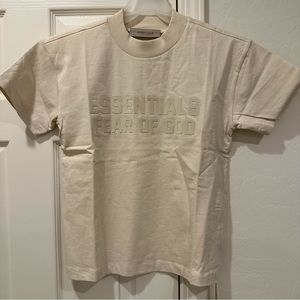 ESSENTIALS Fear of God SS Tee KIDS (Eggshell)(12)(NWT)
